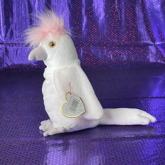 RETIRED - Ty Beanie Baby - KuKu - The Cockatoo - 1998 5th Generation Stamp 628 - Picture 3 of 8